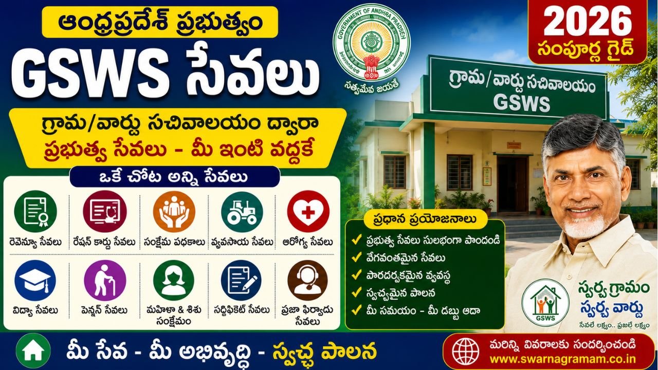 GSWS Services Andhra Pradesh
