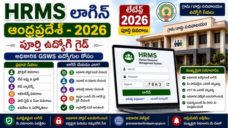 HRMS Login Andhra Pradesh 2026