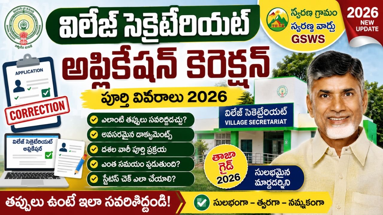 Village Secretariat Application Correction