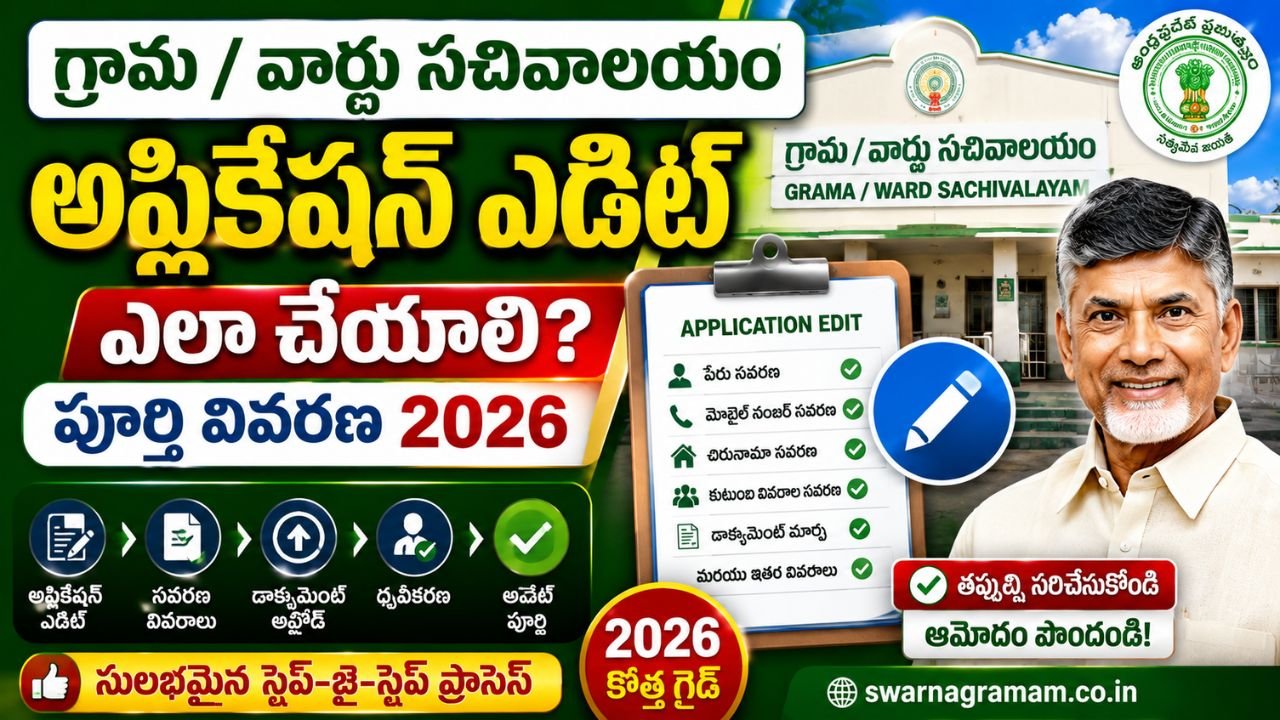 Village Secretariat Application Edit