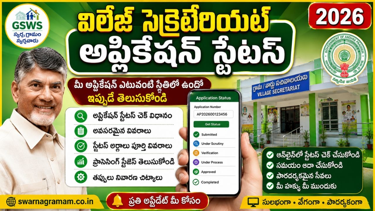 Village Secretariat Application Registration Andhra Pradesh