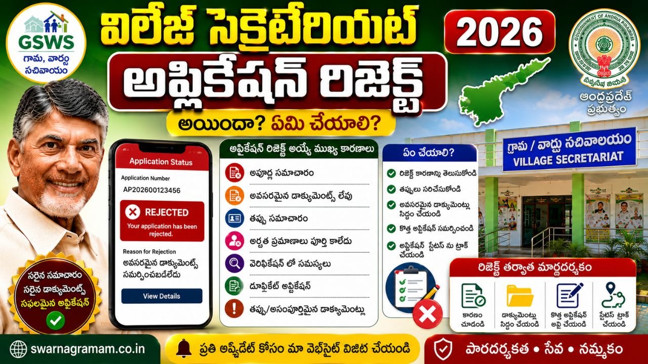 Village Secretariat Application Rejection
