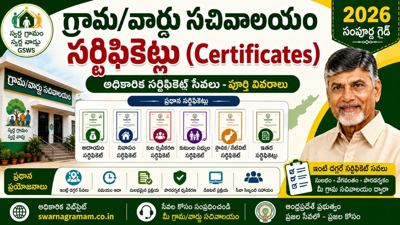 Village Secretariat Certificates