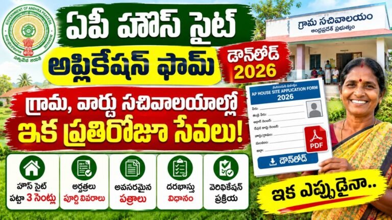 AP House Site Application Form Download 2026